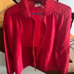 Southern Lady Blouse Women's 15/16 Plus Size Red